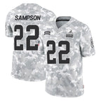 Kooe C.Browns #22 Dylan Sampson Player Arctic Camo Salute to Service Limited Home Game Stitched Jerseys