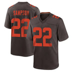 Kooe C.Browns #22 Dylan Sampson Player Brown Alternate Home Game Stitched Jerseys
