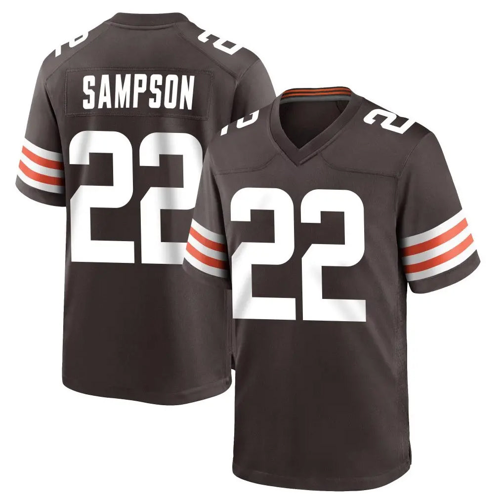 Kooe C.Browns #22 Dylan Sampson Player Brown Home Game Stitched Jerseys