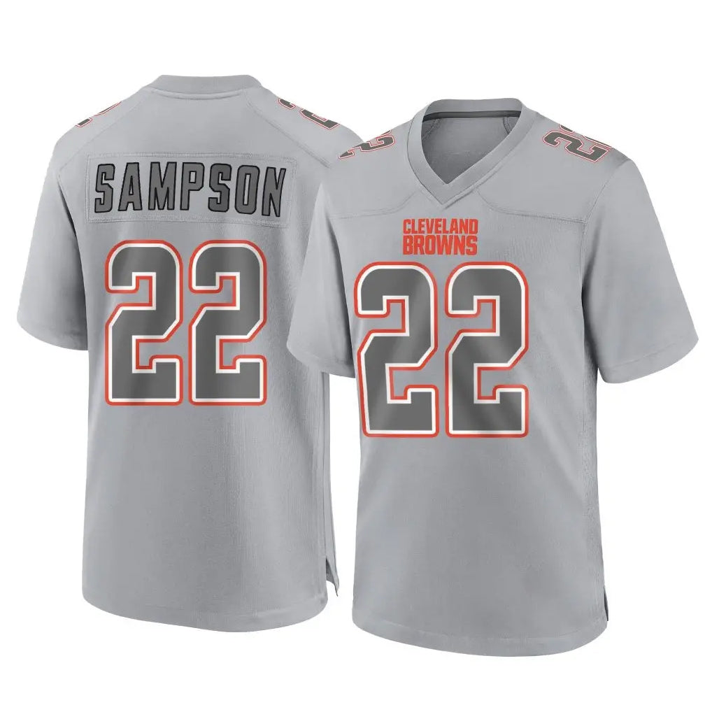 Kooe C.Browns #22 Dylan Sampson Player Gray Atmosphere Fashion Game Stitched Jerseys