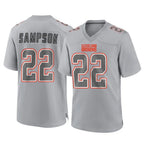 Kooe C.Browns #22 Dylan Sampson Player Gray Atmosphere Fashion Game Stitched Jerseys