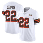 Kooe C.Browns #22 Dylan Sampson Player White Limited  Vapor 1946 Collection Alternate Game Stitched Jerseys