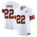 Kooe C.Browns #22 Dylan Sampson Player White Limited Vapor F.U.S.E. Alternate Game Stitched Jerseys