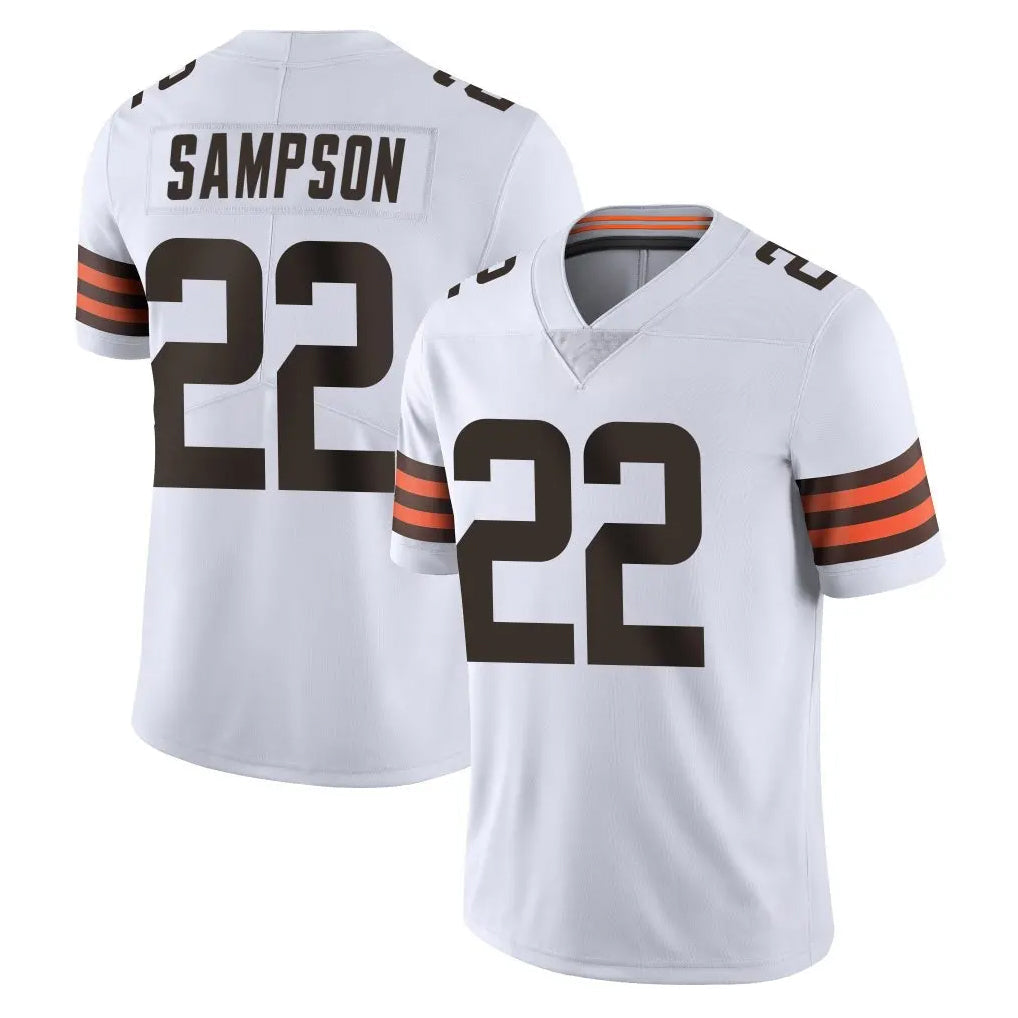 Kooe C.Browns #22 Dylan Sampson Player White Vapor Untouchable Limited Home Game Stitched Jerseys
