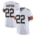 Kooe C.Browns #22 Dylan Sampson Player White Vapor Untouchable Limited Home Game Stitched Jerseys