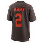 Kooe C.Browns #2 Shedeur Sanders Brown Alternate Game Stitched Jerseys