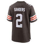 Kooe C.Browns #2 Shedeur Sanders Brown Game Stitched Jerseys