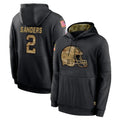 Kooe C.Browns #2 Shedeur Sanders Player Black Salute to Service Pullover Hoodies Limited Stitched Jerseys