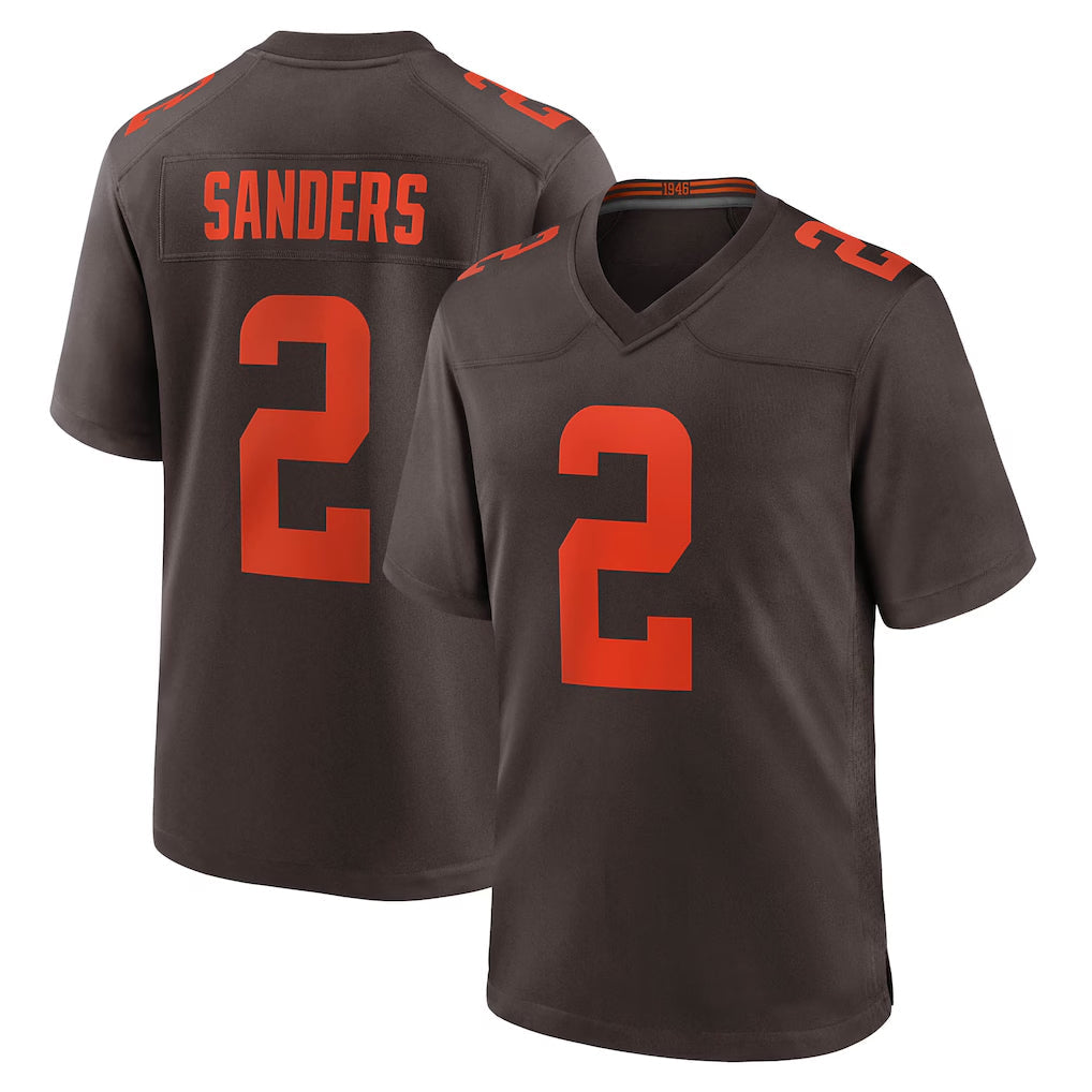Kooe C.Browns #2 Shedeur Sanders Player Brown Alternate Home Game Stitched Jerseys