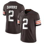 Kooe C.Browns #2 Shedeur Sanders Player Brown Color Vapor Untouchable Limited Home Game Stitched Jerseys