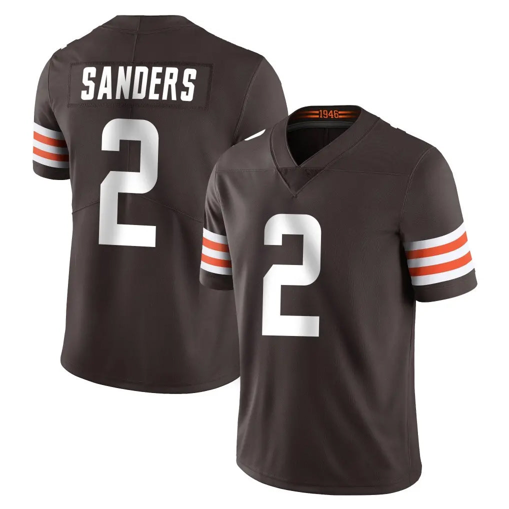 Kooe C.Browns #2 Shedeur Sanders Player Brown Color Vapor Untouchable Limited Home Game Stitched Jerseys