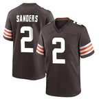 Kooe C.Browns #2 Shedeur Sanders Player Brown Home Game Stitched Jerseys