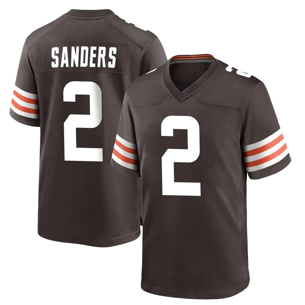 Kooe C.Browns #2 Shedeur Sanders Player Brown Home Game Stitched Jerseys