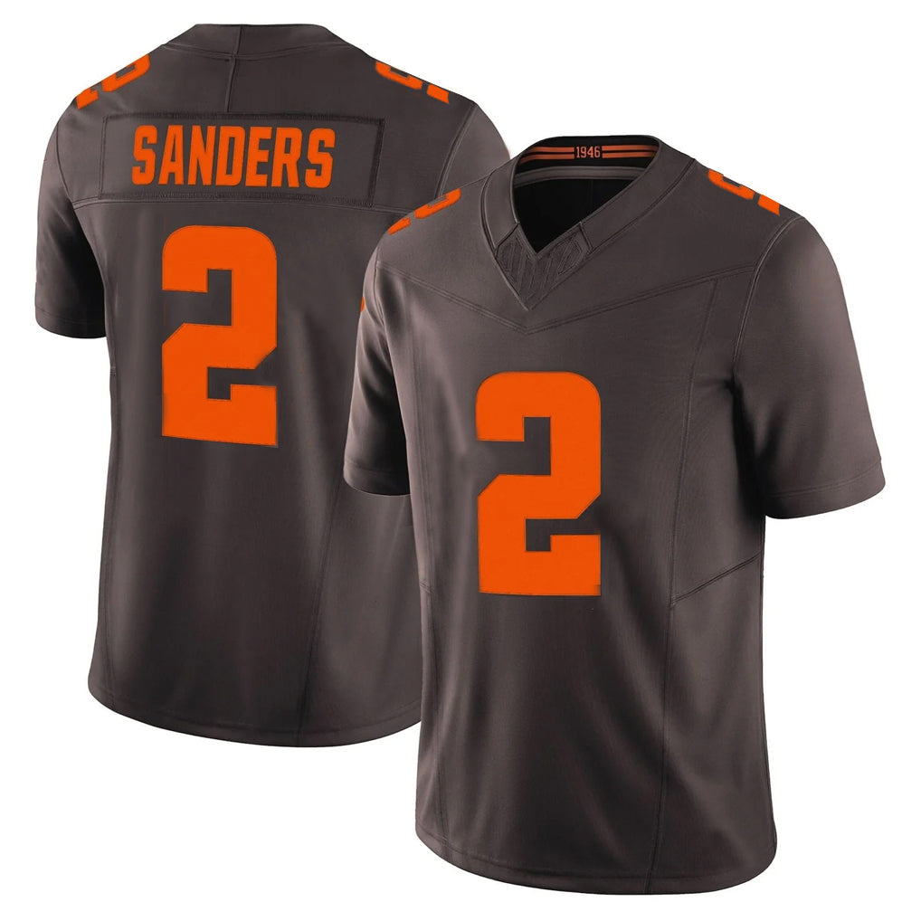 Kooe C.Browns #2 Shedeur Sanders Player Brown Limited Vapor F.U.S.E. Alternate Game Stitched Jerseys