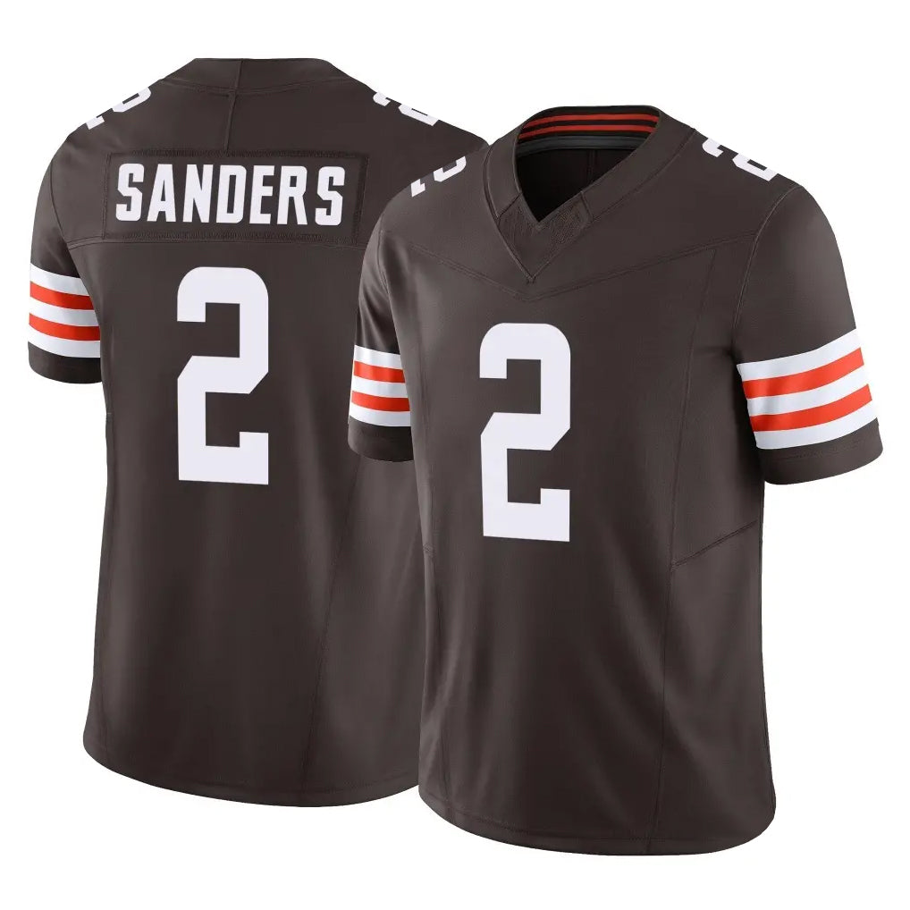 Kooe C.Browns #2 Shedeur Sanders Player Brown Vapor F.U.S.E. Limited Home Game Stitched Jerseys