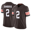 Kooe C.Browns #2 Shedeur Sanders Player Brown Vapor F.U.S.E. Limited Home Game Stitched Jerseys