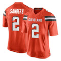 Kooe C.Browns #2 Shedeur Sanders Player Orange Home Game Stitched Jerseys