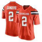Kooe C.Browns #2 Shedeur Sanders Player Orange Home Game Stitched Jerseys