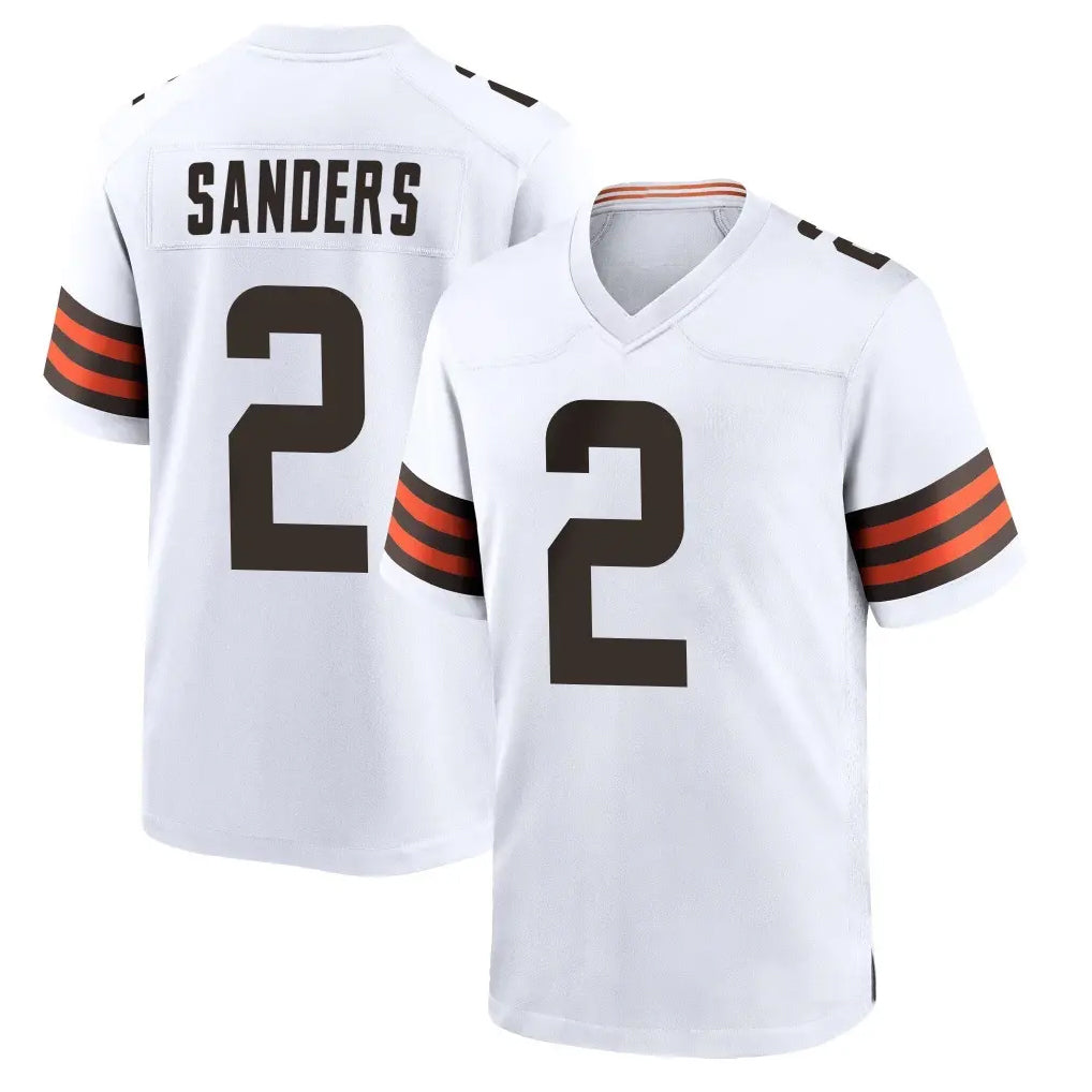 Kooe C.Browns #2 Shedeur Sanders Player White Home Game Stitched Jerseys