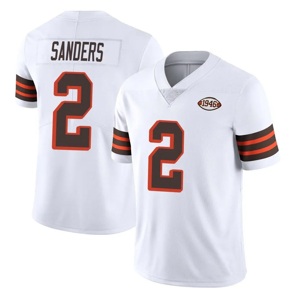 Kooe C.Browns #2 Shedeur Sanders Player White Limited  Vapor 1946 Collection Alternate Game Stitched Jerseys