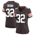 Kooe C.Browns #32 Jim Brown Player Brown Home Game Stitched Jerseys
