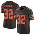 Kooe C.Browns #32 Jim Brown Player Brown Limited Vapor F.U.S.E. Alternate Game Stitched Jerseys
