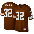 Kooe C.Browns #32 Jim Brown Player Brown Mitchell & Ness 1963 Throwback Stitched Jerseys