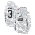 Kooe C.Browns #3 Jerry Jeudy Player Arctic Camo Salute to Service Hoodies Limited Game Stitched Jerseys