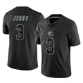KooeC.Browns #3 Jerry Jeudy Player Black RFLCTV Limited Stitched Jerseys