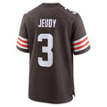 KooeC.Browns #3 Jerry Jeudy Player Brown Home Game Stitched Jerseys