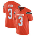 Kooe C.Browns #3 Jerry Jeudy Player Orange Alternate Vapor Untouchable Limited Home Game Stitched Jerseys