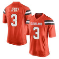 KooeC.Browns #3 Jerry Jeudy Player Orange Game Stitched Jerseys