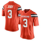 KooeC.Browns #3 Jerry Jeudy Player Orange Game Stitched Jerseys