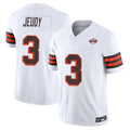 Kooe C.Browns #3 Jerry Jeudy Player White Limited Vapor F.U.S.E. Alternate Game Stitched Jerseys