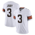 Kooe C.Browns #3 Jerry Jeudy Player White Vapor Untouchable Limited Home Game Stitched Jerseys