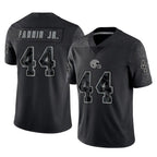 Kooe C.Browns #44 Harold Fannin Jr. Player Black Reflective Home Game Stitched Jerseys