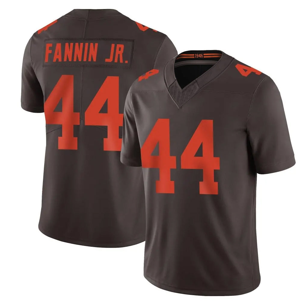 Kooe C.Browns #44 Harold Fannin Jr. Player Brown Limited Vapor F.U.S.E. Alternate Game Stitched Jerseys
