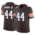 Kooe C.Browns #44 Harold Fannin Jr. Player Brown Vapor F.U.S.E. Limited Home Game Stitched Jerseys