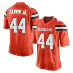 Kooe C.Browns #44 Harold Fannin Jr. Player Orange Vapor Limited Home Game Stitched Jerseys