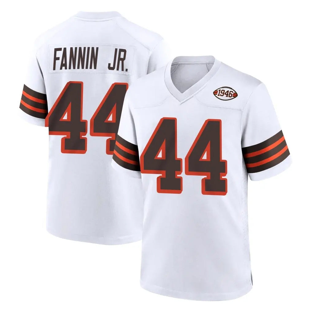 Kooe C.Browns #44 Harold Fannin Jr. Player White Alternate Home Game Stitched Jerseys