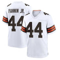 Kooe C.Browns #44 Harold Fannin Jr. Player White Home Game Stitched Jerseys