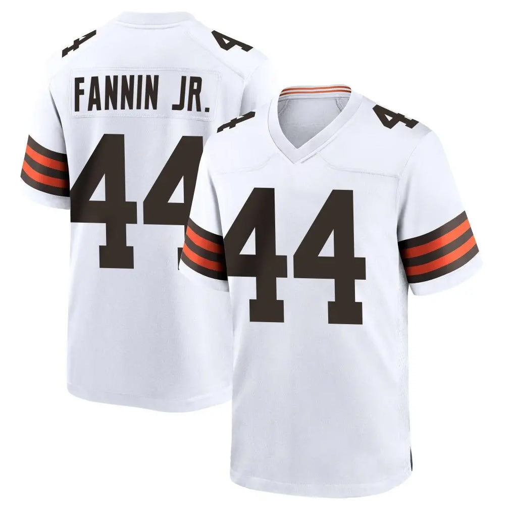 Kooe C.Browns #44 Harold Fannin Jr. Player White Home Game Stitched Jerseys