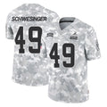 Kooe C.Browns #49 Carson Schwesinger Player Arctic Camo Salute to Service Limited Home Game Stitched Jerseys
