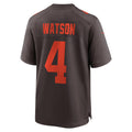 Kooe C.Browns #4 Deshaun Watson Brown Alternate Game Stitched Jerseys