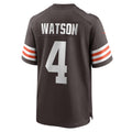 Kooe C.Browns #4 Deshaun Watson Brown Game Stitched Jerseys