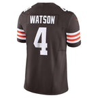 Kooe C.Browns #4 Deshaun Watson Brown Vapor F.U.S.E. Limited Stitched Jerseys