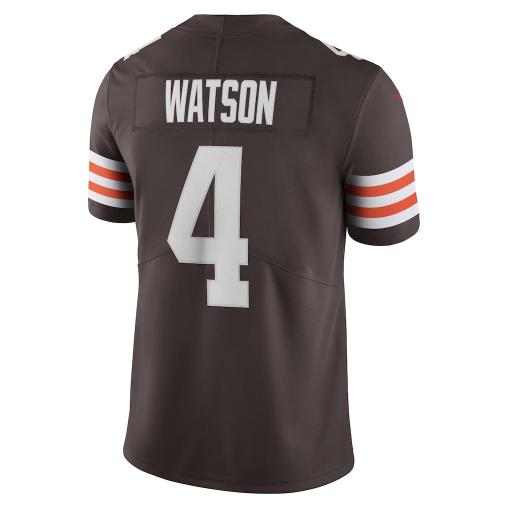 Kooe C.Browns #4 Deshaun Watson Brown Vapor Limited Stitched Jerseys