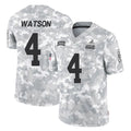 Kooe C.Browns #4 Deshaun Watson Player Arctic Camo Salute to Service Limited Home Game Stitched Jerseys