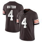 Kooe C.Browns #4 Deshaun Watson Player Brown Color Vapor Untouchable Limited Home Game Stitched Jerseys