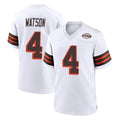 Kooe C.Browns #4 Deshaun Watson Player White Alternate Home Game Stitched Jerseys
